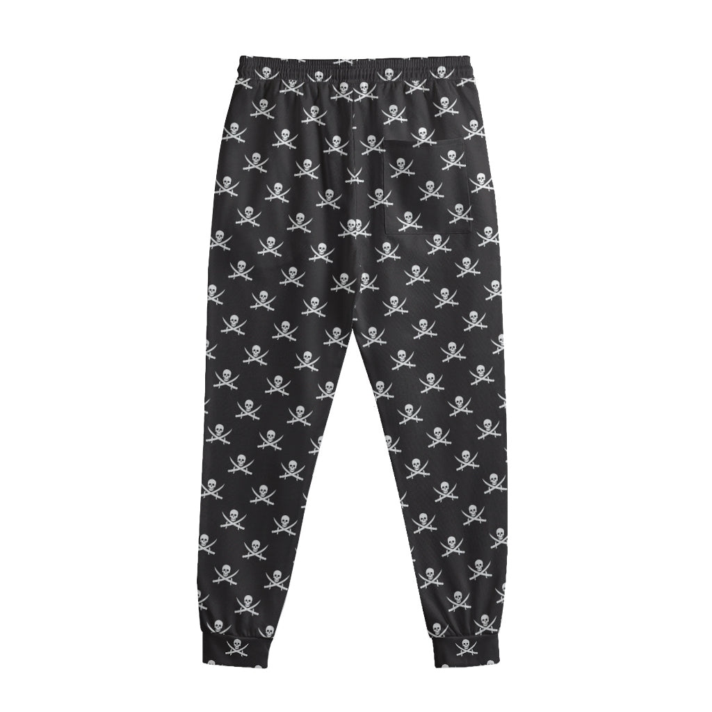 Pirate Skull Symbol Pattern Print Sweatpants