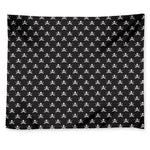 Pirate Skull Symbol Pattern Print Tapestry