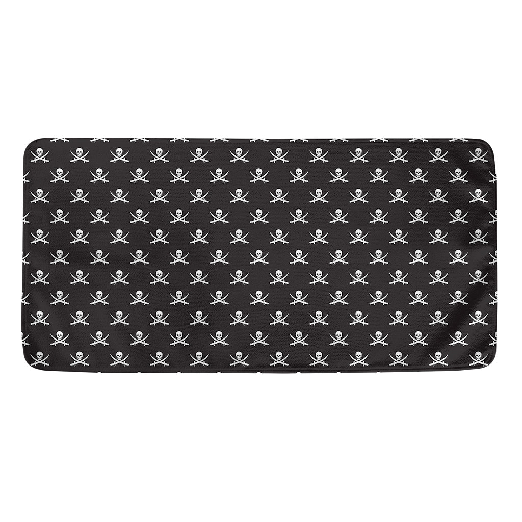Pirate Skull Symbol Pattern Print Towel