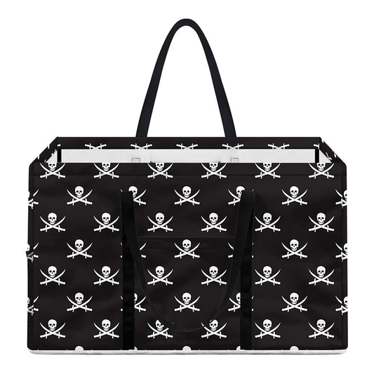 Pirate Skull Symbol Pattern Print Utility Tote Bag