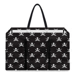 Pirate Skull Symbol Pattern Print Utility Tote Bag