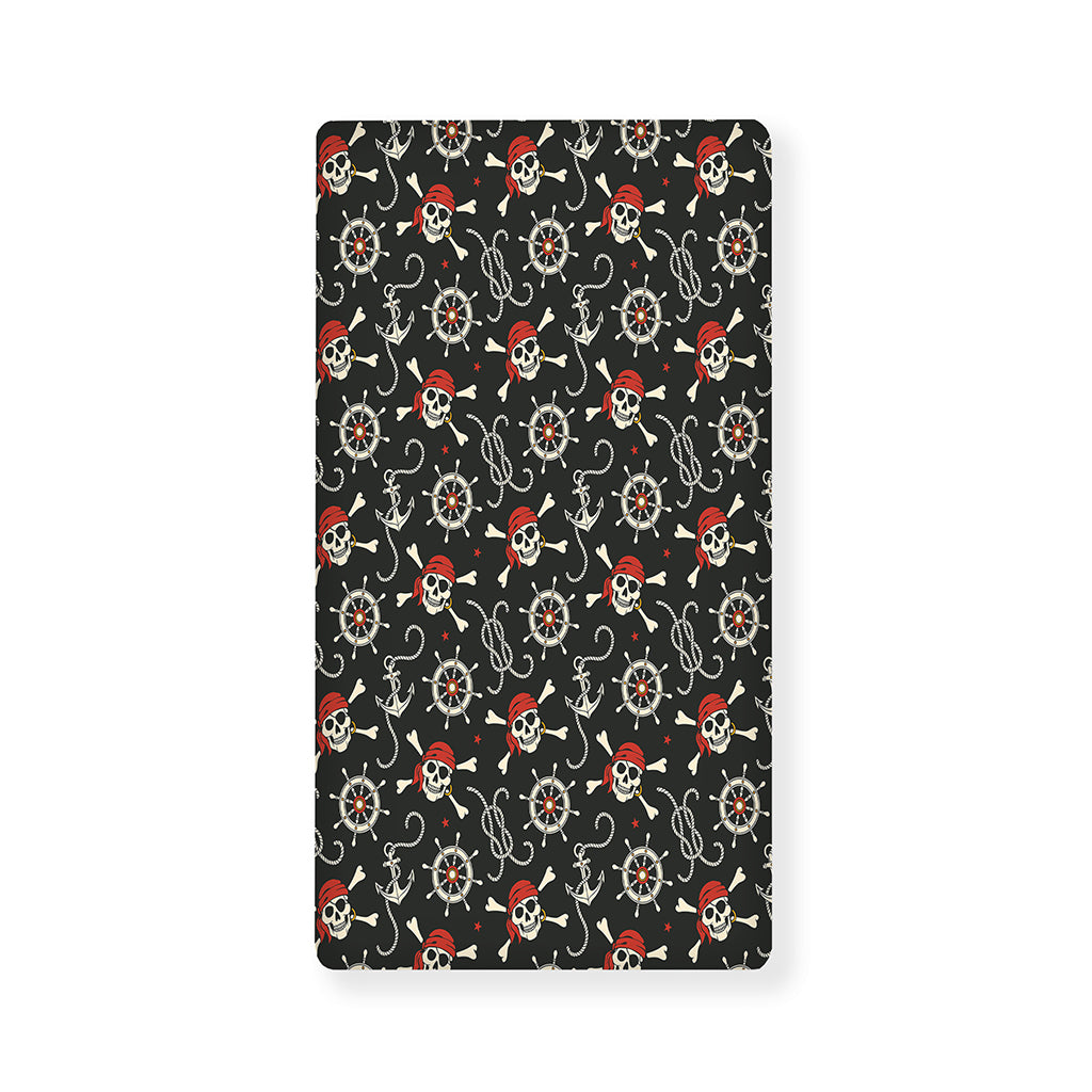 Pirate Theme Pattern Print Baby Crib Sheet