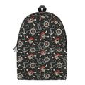 Pirate Theme Pattern Print School Backpack