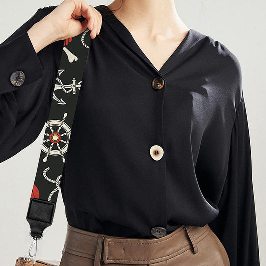 Pirate Theme Pattern Print Bag Strap