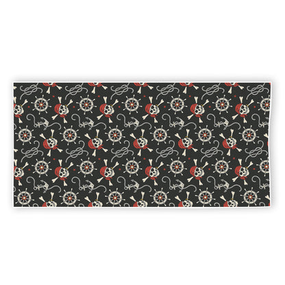 Pirate Theme Pattern Print Beach Towel