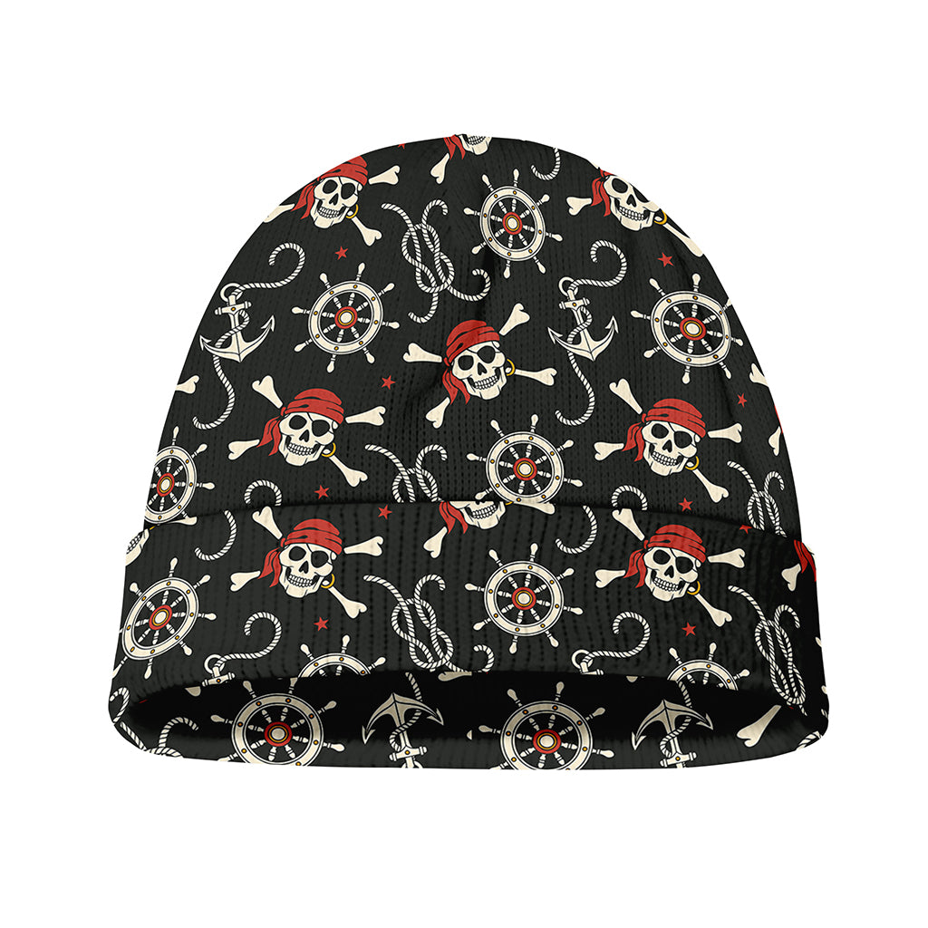 Pirate Theme Pattern Print Beanie