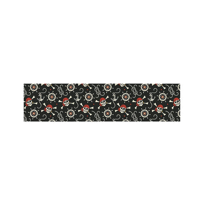 Pirate Theme Pattern Print Bed Runner
