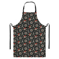 Pirate Theme Pattern Print Bib Apron With Pocket