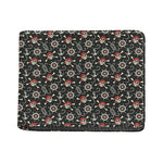 Pirate Theme Pattern Print Bifold Wallet