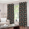 Pirate Theme Pattern Print Dimout Grommet Curtains
