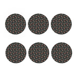Pirate Theme Pattern Print Coaster Set