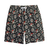 Pirate Theme Pattern Print Cotton Shorts