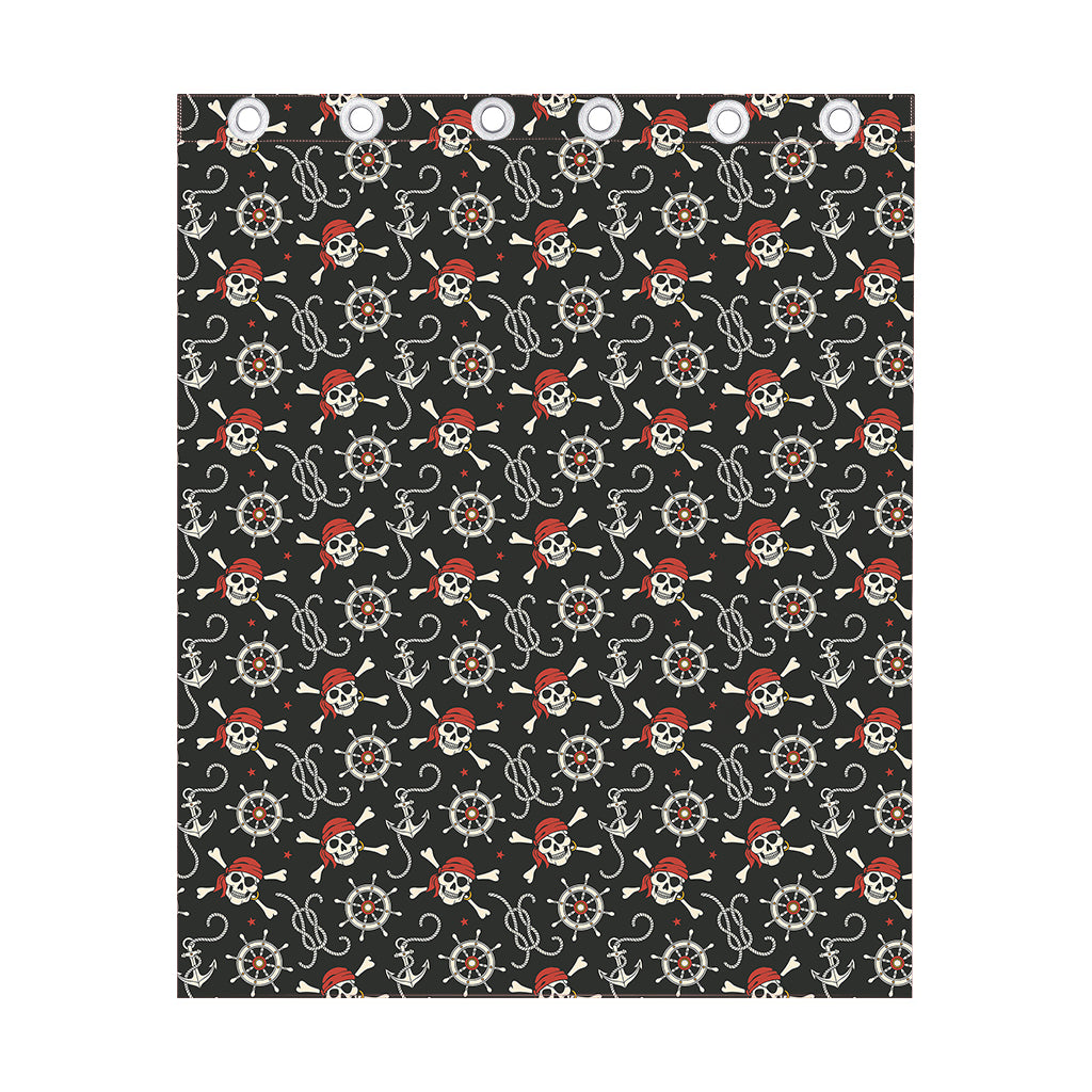Pirate Theme Pattern Print Curtain