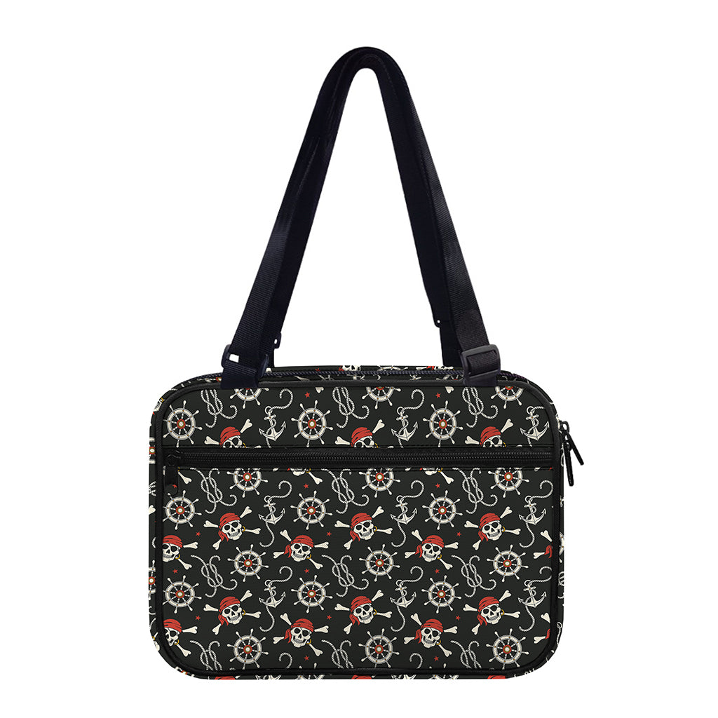Pirate Theme Pattern Print Double Strap Bible Bag
