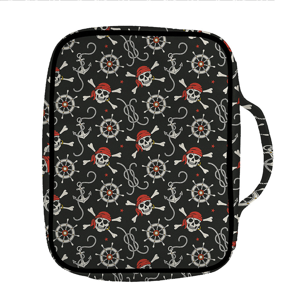 Pirate Theme Pattern Print Front Pocket Bible Bag