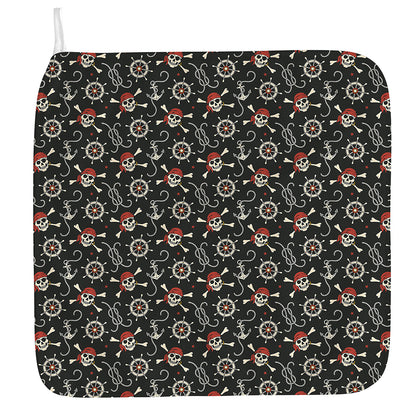 Pirate Theme Pattern Print Hand Towel