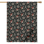 Pirate Theme Pattern Print House Flag