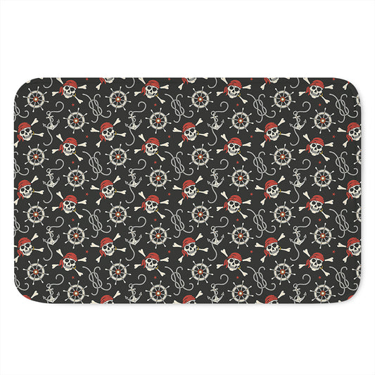 Pirate Theme Pattern Print Indoor Door Mat