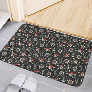 Pirate Theme Pattern Print Indoor Door Mat