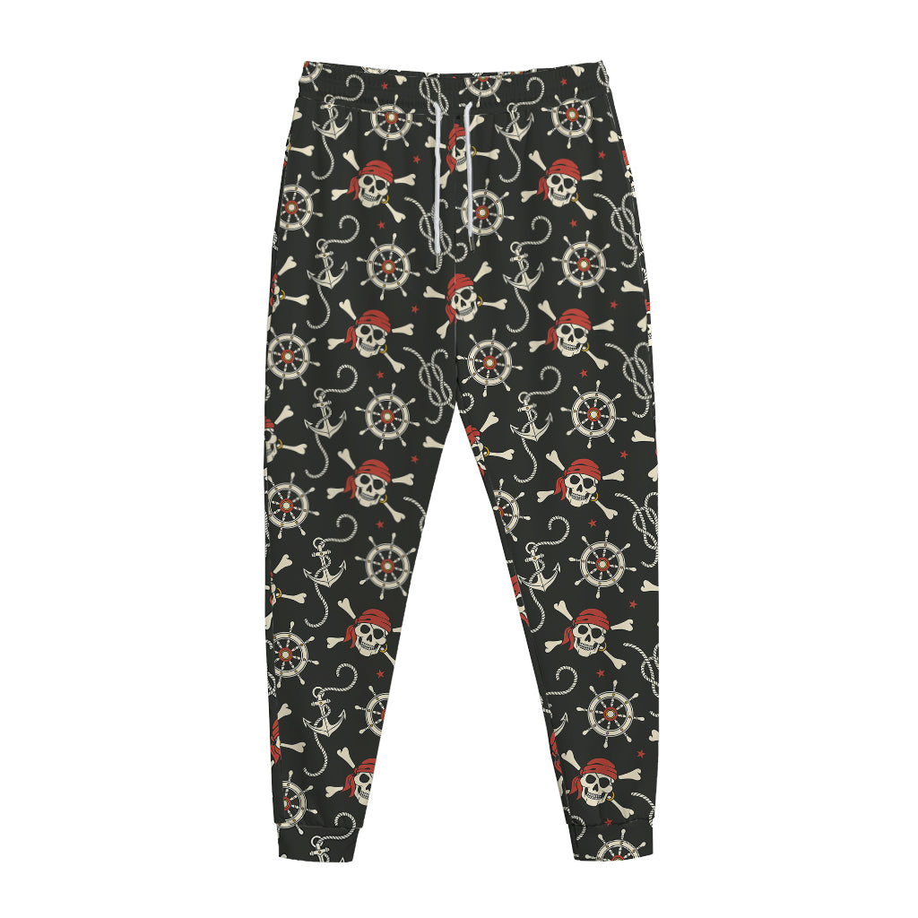 Pirate Theme Pattern Print Jogger Pants