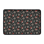 Pirate Theme Pattern Print Kitchen Mat