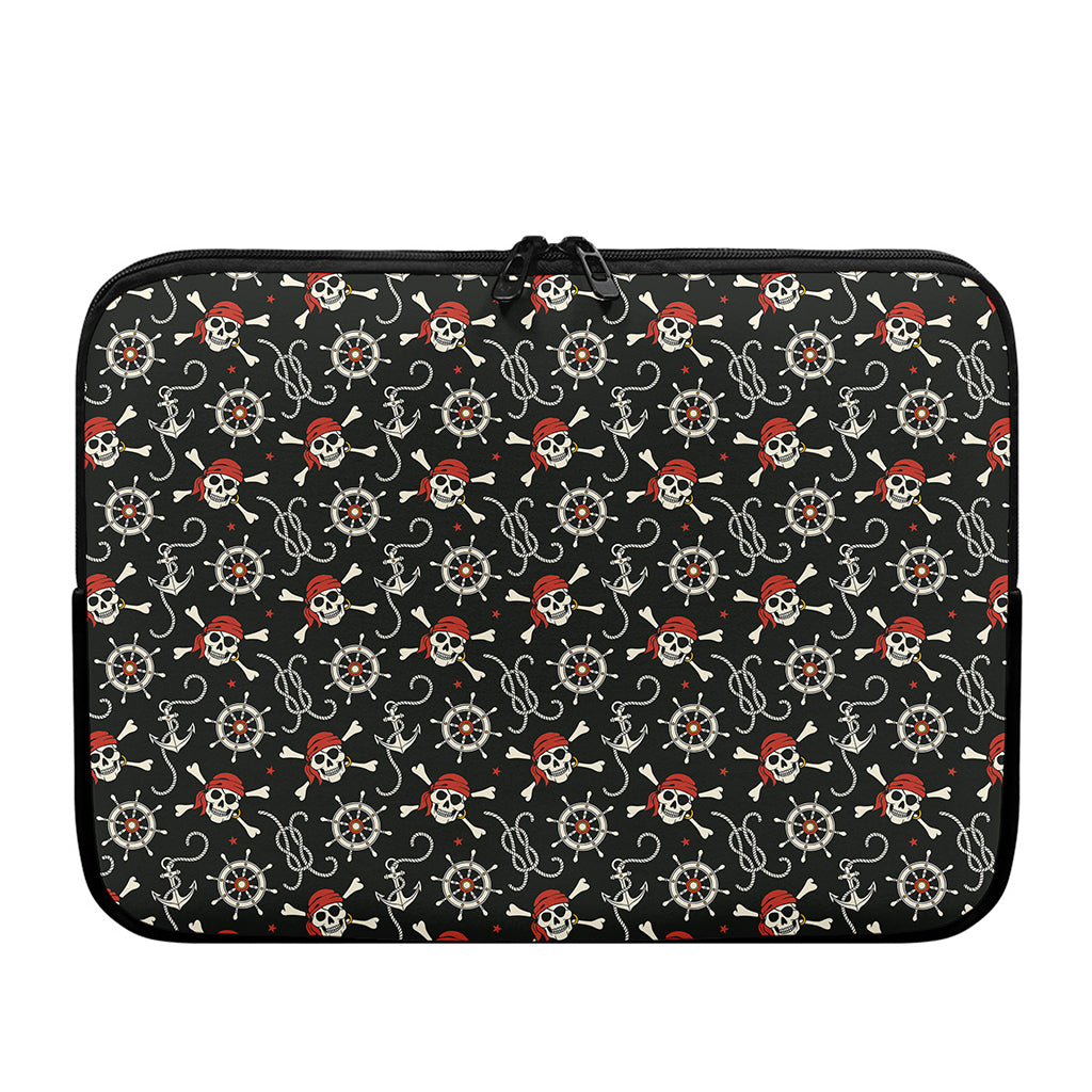 Pirate Theme Pattern Print Laptop Sleeve