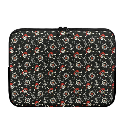 Pirate Theme Pattern Print Laptop Sleeve