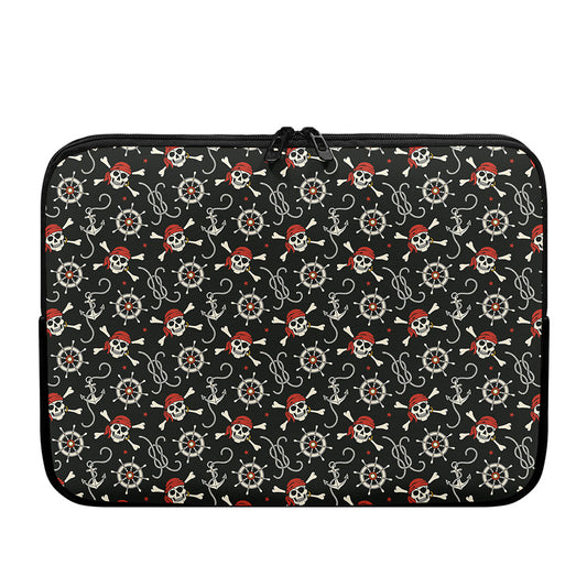 Pirate Theme Pattern Print Laptop Sleeve