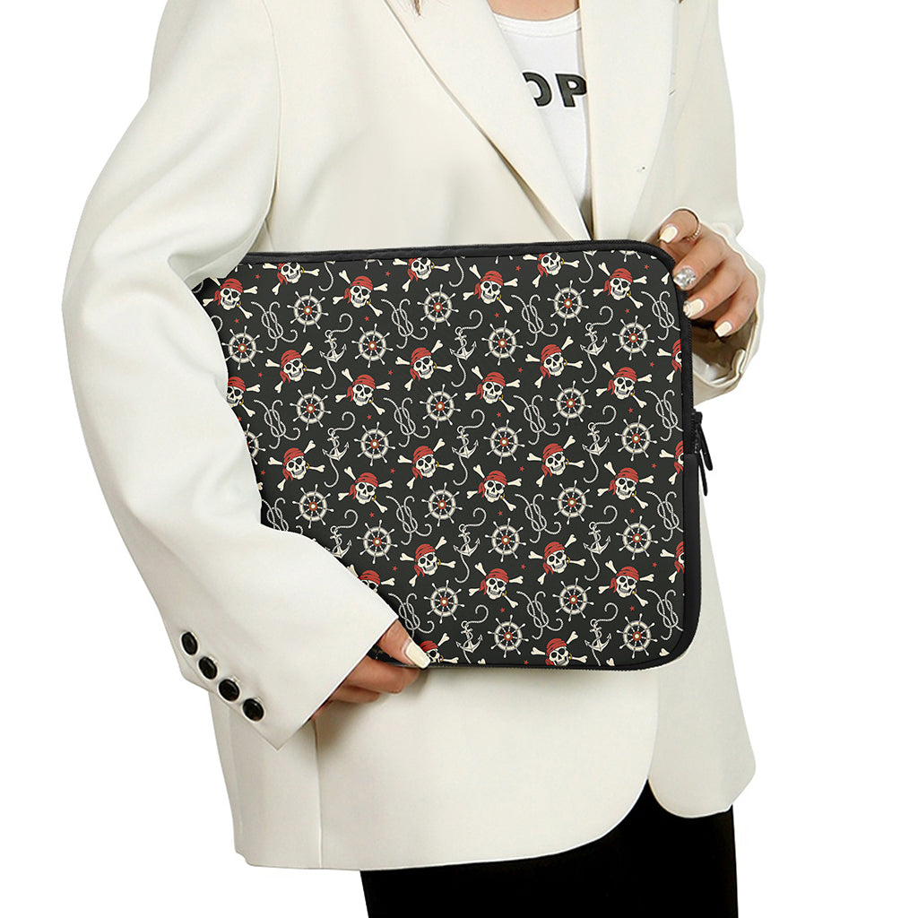 Pirate Theme Pattern Print Laptop Sleeve