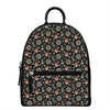 Pirate Theme Pattern Print Leather Backpack