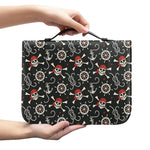 Pirate Theme Pattern Print Leather Bible Cover