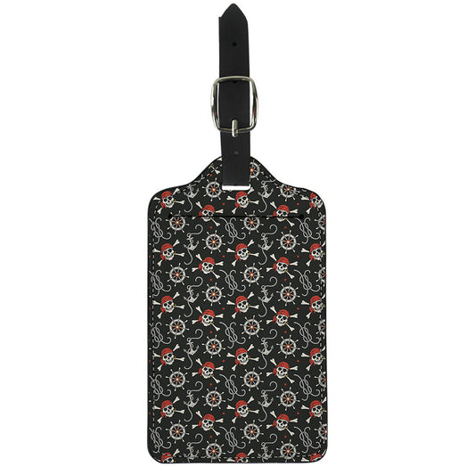 Pirate Theme Pattern Print Luggage Tag