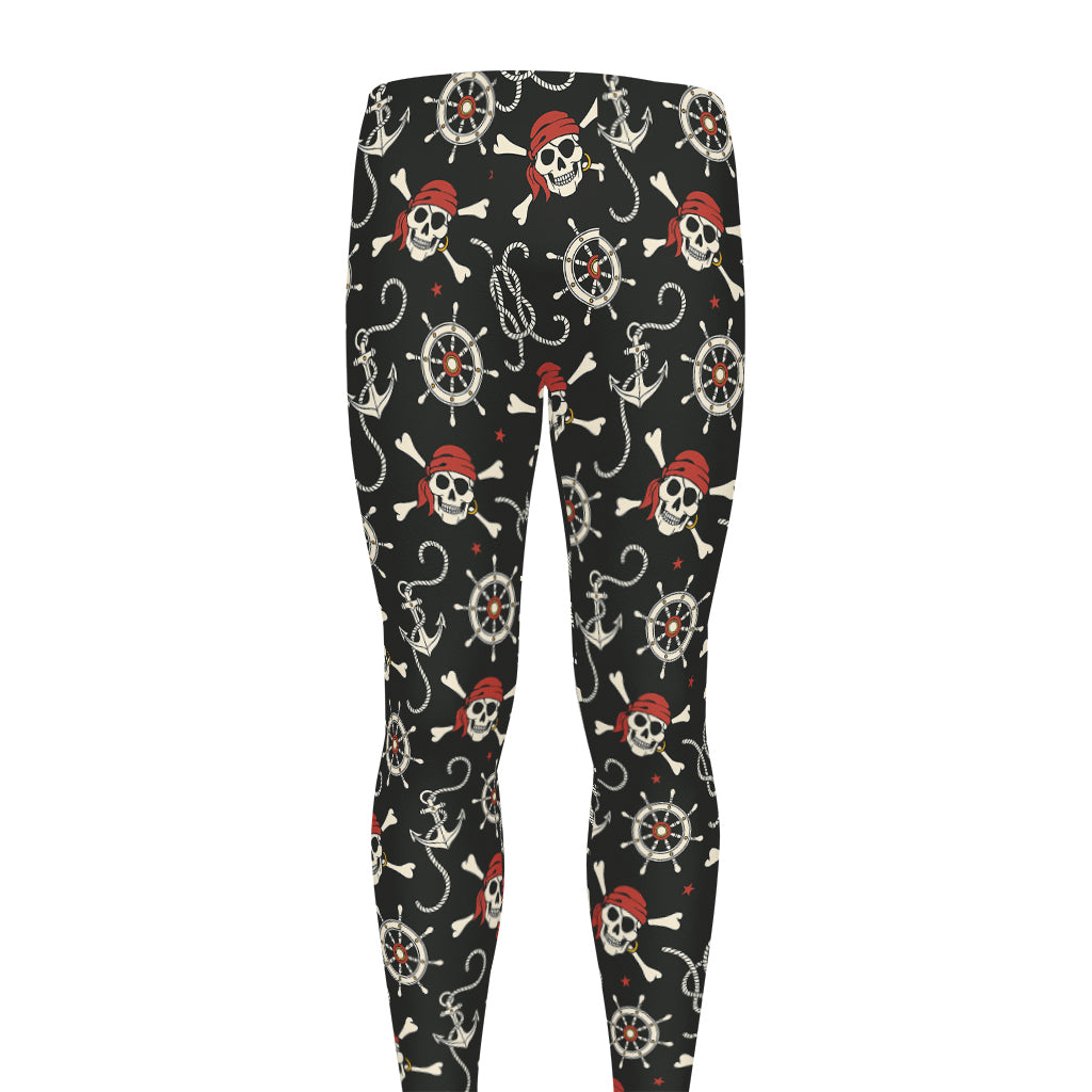 Pirate Theme Pattern Print Men's leggings