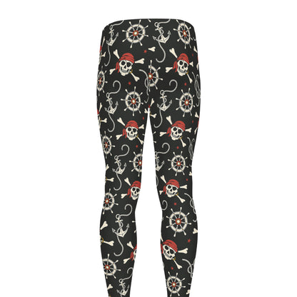 Pirate Theme Pattern Print Men's leggings
