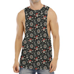 Pirate Theme Pattern Print Men's Muscle Tank Top