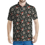 Pirate Theme Pattern Print Men's Polo Shirt