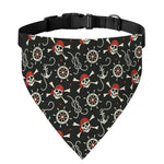 Pirate Theme Pattern Print Over The Collar Dog Bandana