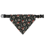 Pirate Theme Pattern Print Over The Collar Dog Bandana