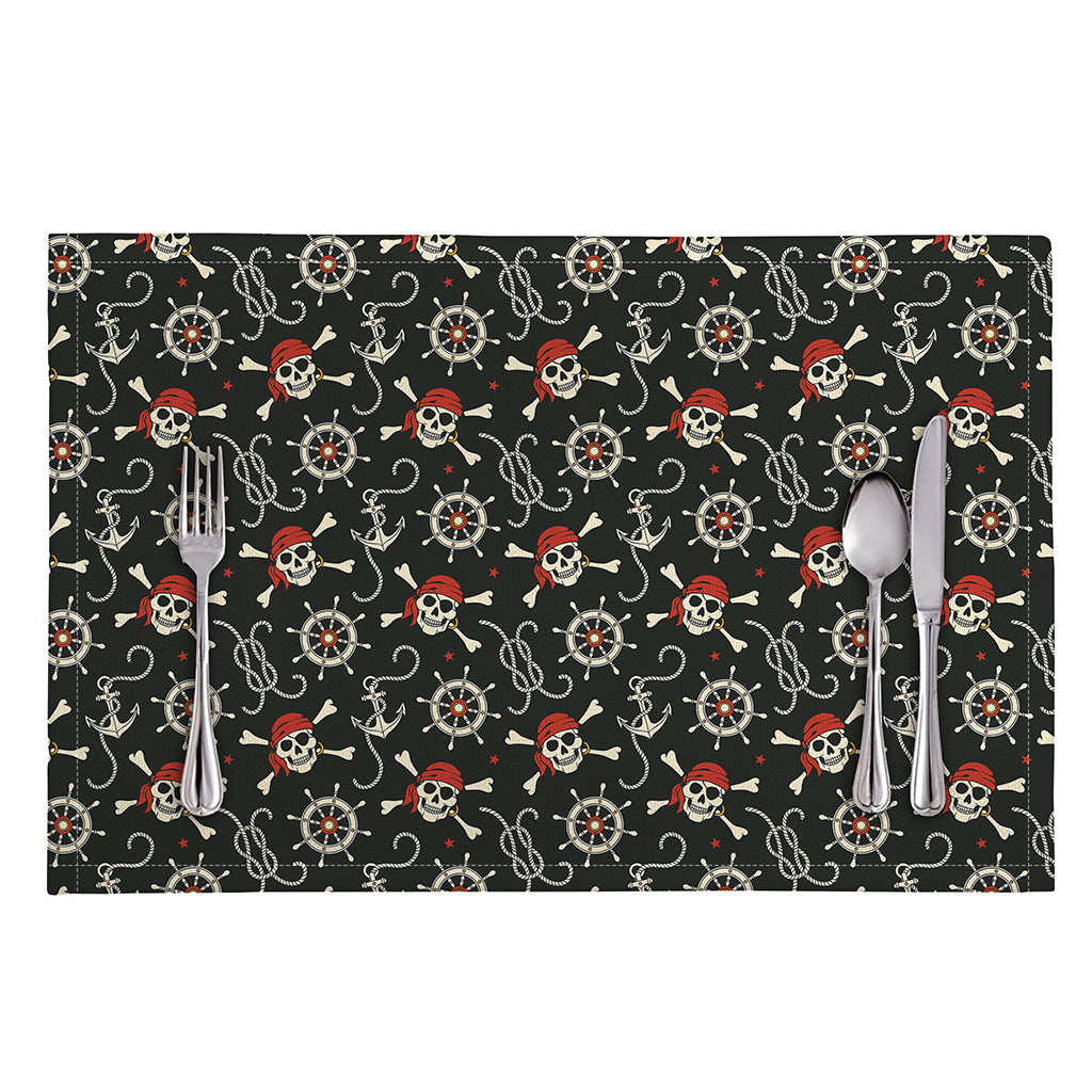 Pirate Theme Pattern Print Placemat