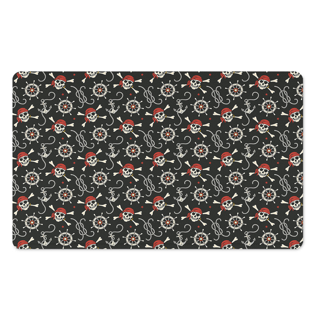 Pirate Theme Pattern Print Polyester Doormat