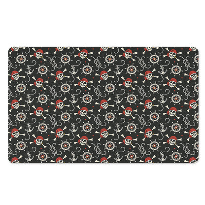 Pirate Theme Pattern Print Polyester Doormat