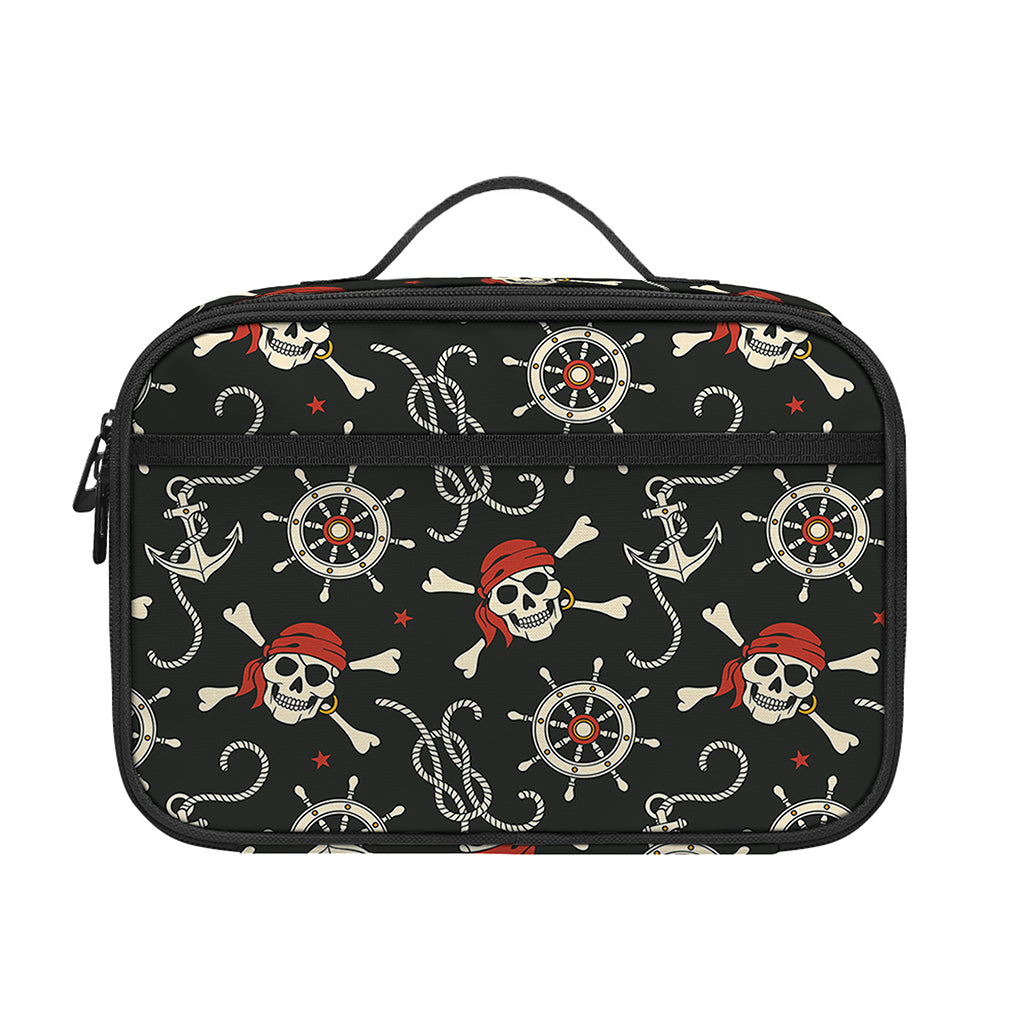 Pirate Theme Pattern Print Portable Lunch Bag