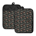 Pirate Theme Pattern Print Pot Holders With Pocket