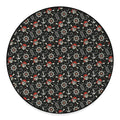 Pirate Theme Pattern Print Round Floor Mat