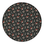 Pirate Theme Pattern Print Round Floor Mat
