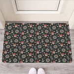 Pirate Theme Pattern Print Rubber Doormat