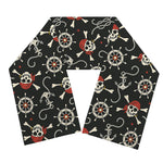Pirate Theme Pattern Print Scarf