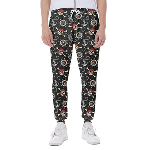 Pirate Theme Pattern Print Scuba Joggers