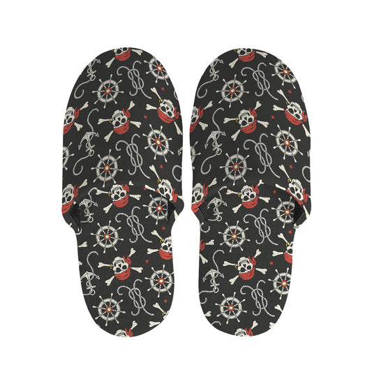 Pirate Theme Pattern Print Slippers