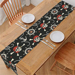 Pirate Theme Pattern Print Table Runner